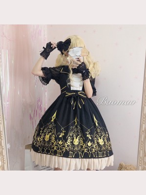 Rabbit's Clock Sweet Lolita Style Dress JSK by Ocelot (OT12)